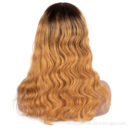 Rebecca fashion Natural Raw Virgin Cuticle Aligned Hair 100% Brazilian Human Hair Body Wave Long Wigs with Bangs  for women